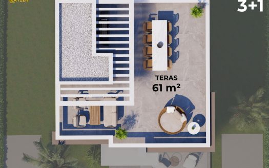 4+1 Detached Villas for Sale in Tuzla, Famagusta – Roof Terrace, Installment Plan, Delivery Dec 2027