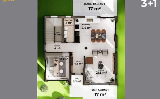 4+1 Detached Villas for Sale in Tuzla, Famagusta – Roof Terrace, Installment Plan, Delivery Dec 2027